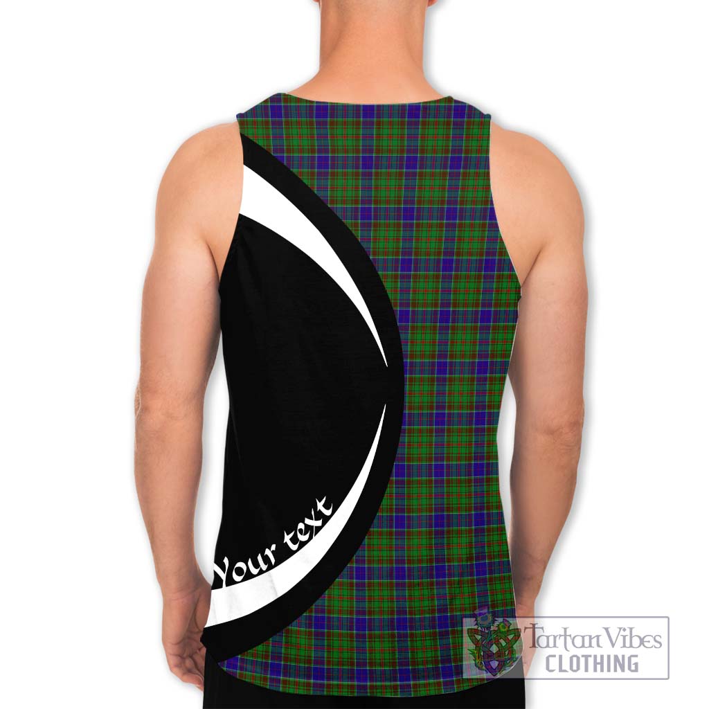 Tartan Vibes Clothing Adam Tartan Men's Tank Top with Family Crest Circle Style