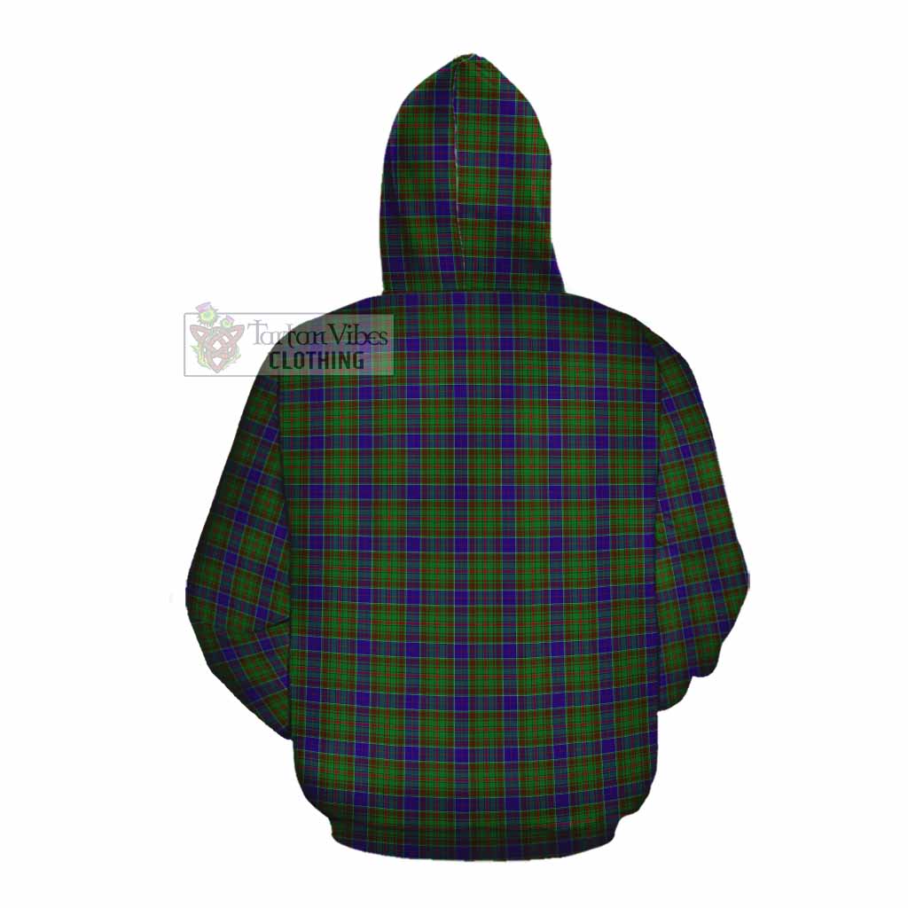 Tartan Vibes Clothing Adam Tartan Cotton Hoodie with Family Crest DNA In Me Style