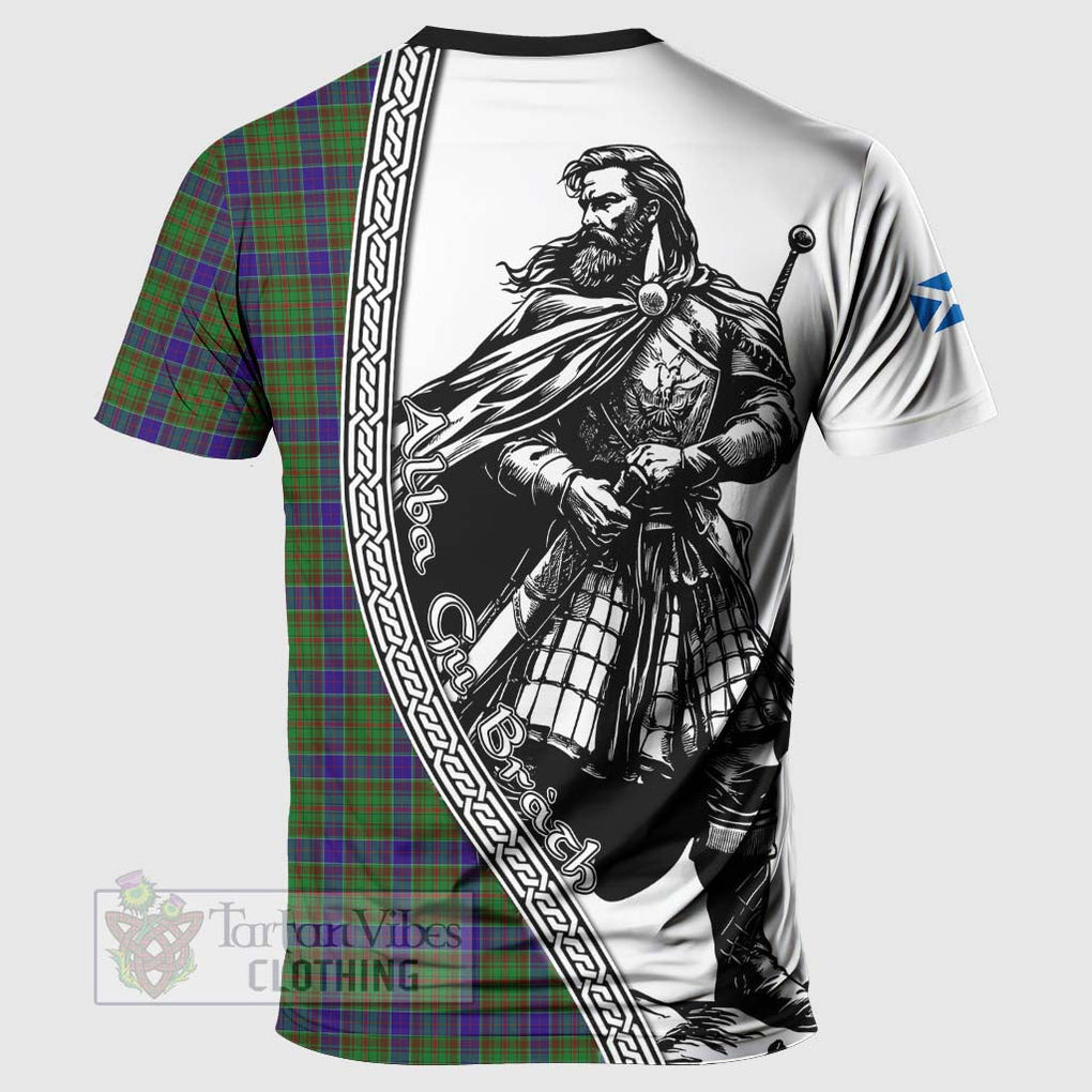 Tartan Vibes Clothing Adam Tartan Clan Crest T-Shirt with Highlander Warrior Celtic Style