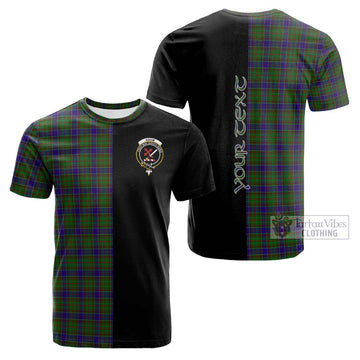 Adam Tartan Cotton T-shirt with Family Crest and Half Of Me Style