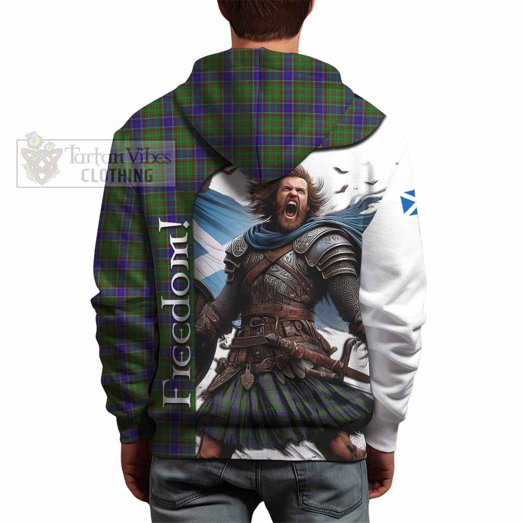 Tartan Vibes Clothing Adam Crest Tartan Hoodie Inspired by the Freedom of Scottish Warrior