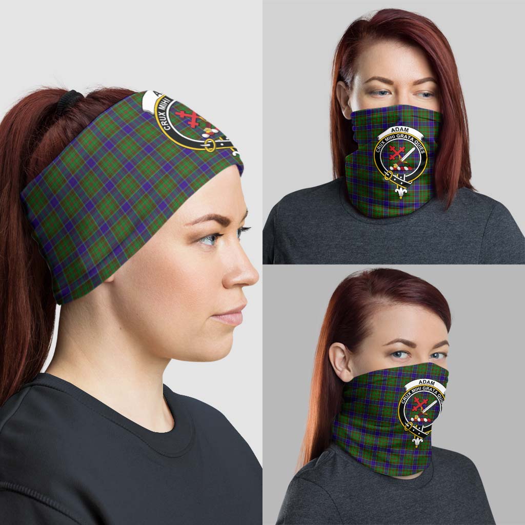 Adam Tartan Neck Gaiters, Tartan Bandanas, Tartan Head Band with Family Crest