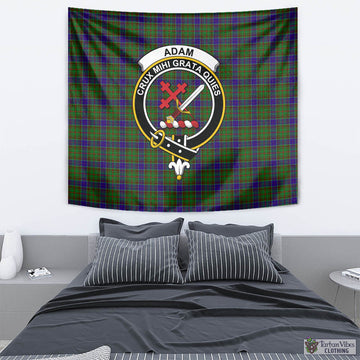 Adam Tartan Tapestry Wall Hanging and Home Decor for Room with Family Crest