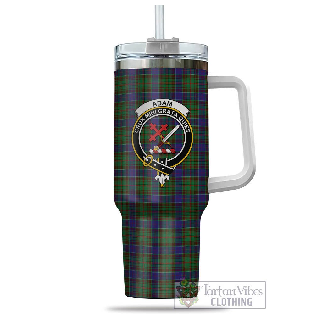 Tartan Vibes Clothing Adam Tartan and Family Crest Tumbler with Handle