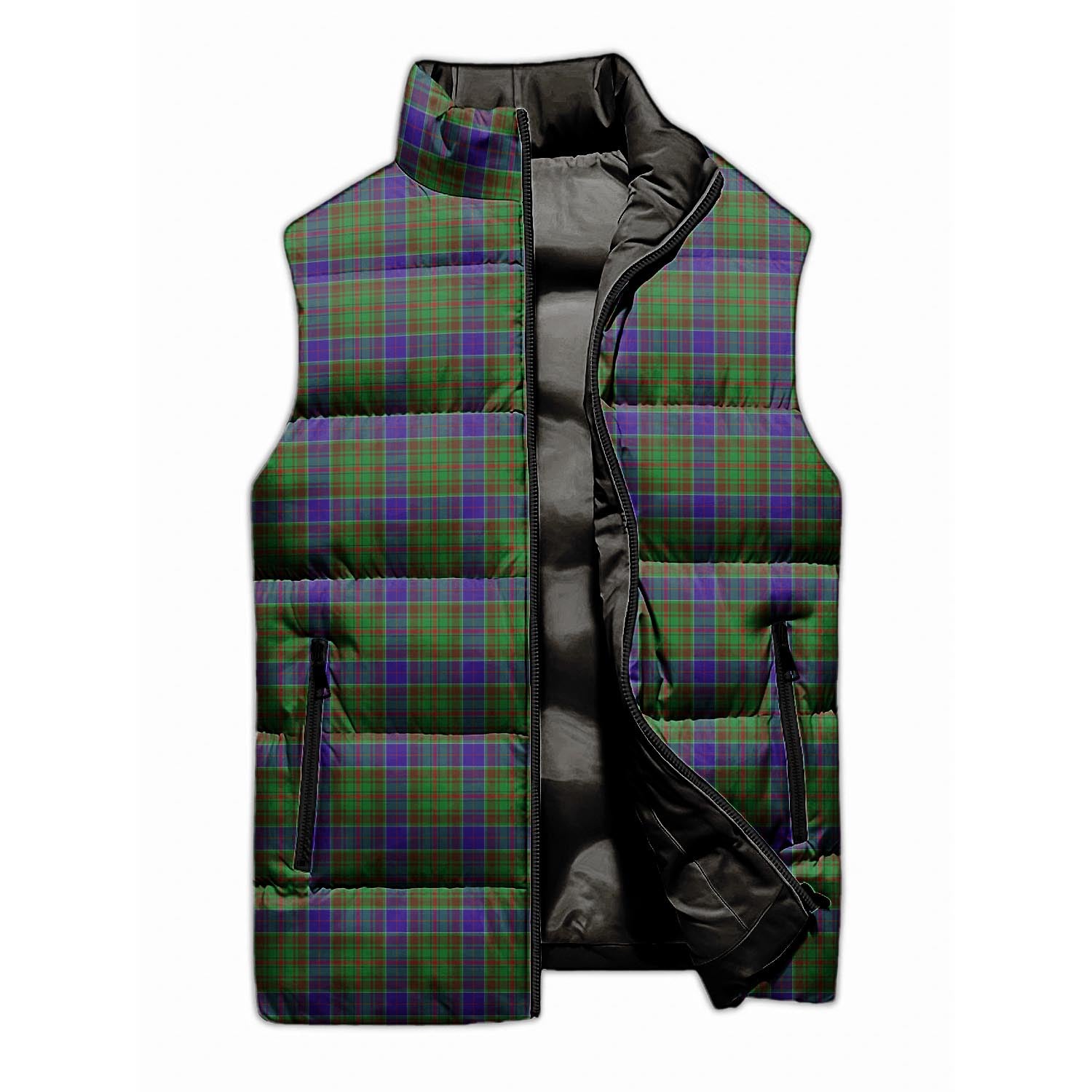 Adam Tartan Sleeveless Puffer Jacket - Tartanvibesclothing