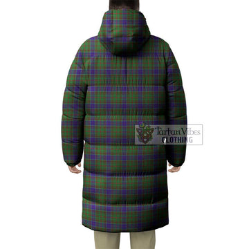 Adam Tartan Long Down Jacket