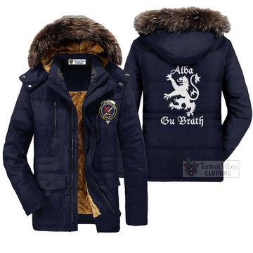 Adam Family Crest Parka Jacket Lion Rampant Alba Gu Brath Style