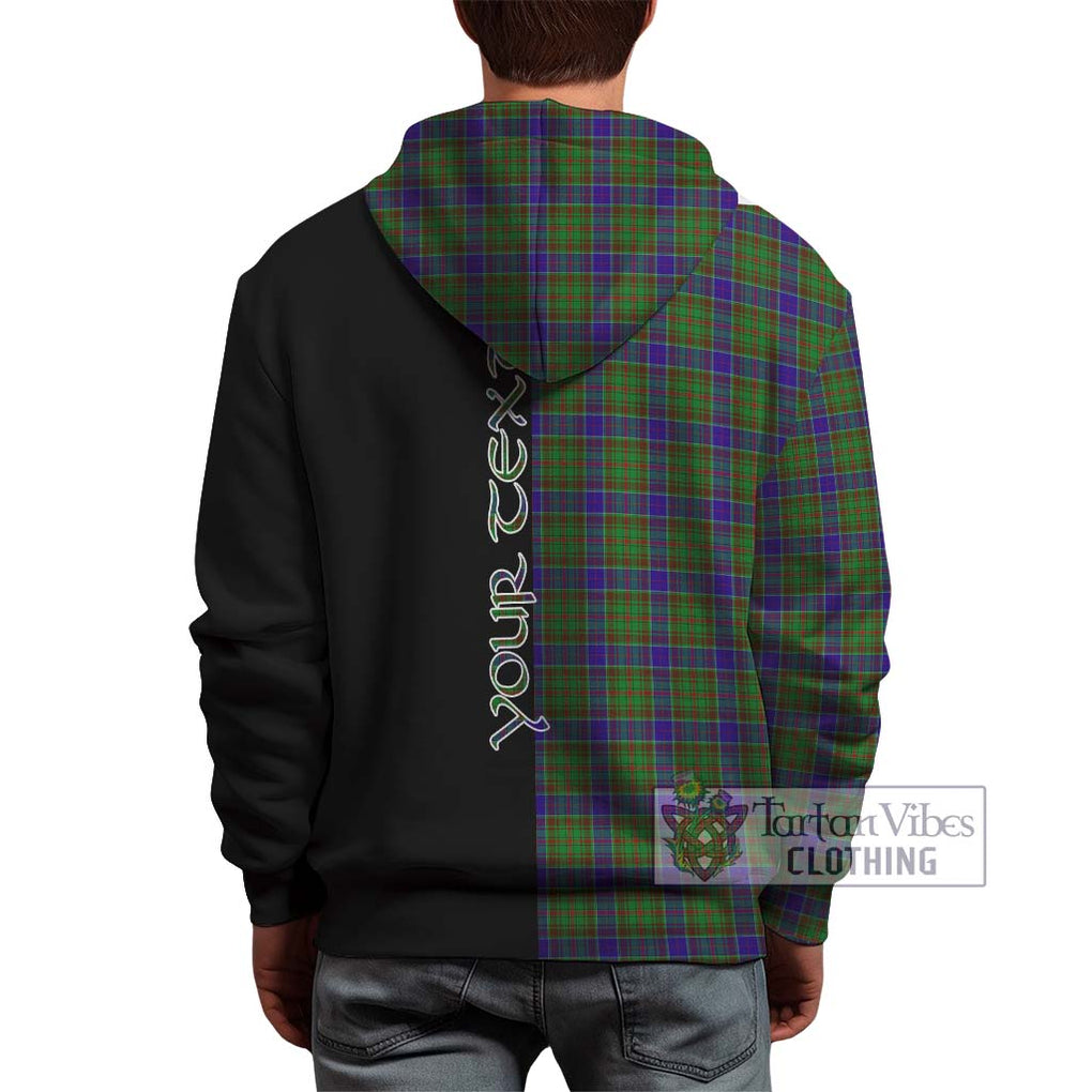 Adam Tartan Hoodie with Family Crest and Half Of Me Style - Tartanvibesclothing Shop