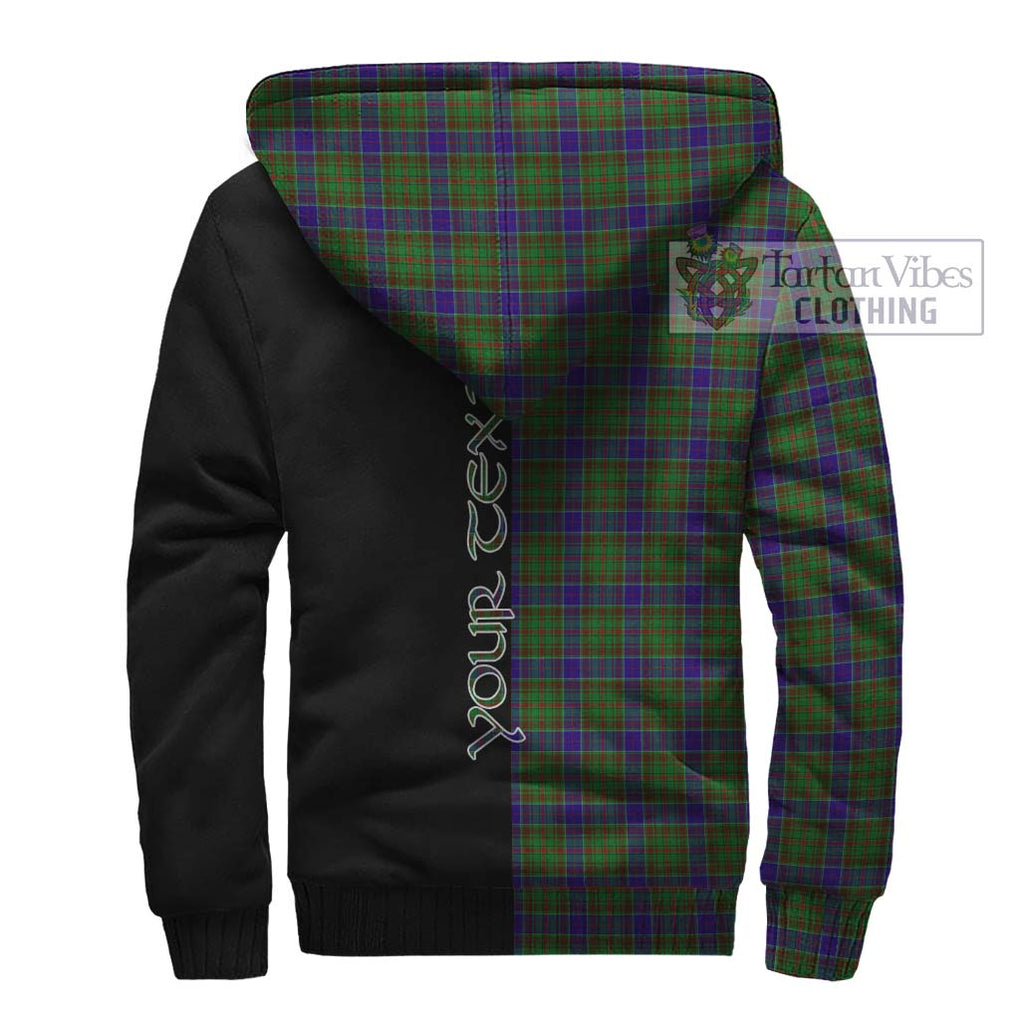 Adam Tartan Sherpa Hoodie with Family Crest and Half Of Me Style - Tartanvibesclothing Shop