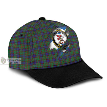 Adam Tartan Classic Cap with Family Crest In Me Style