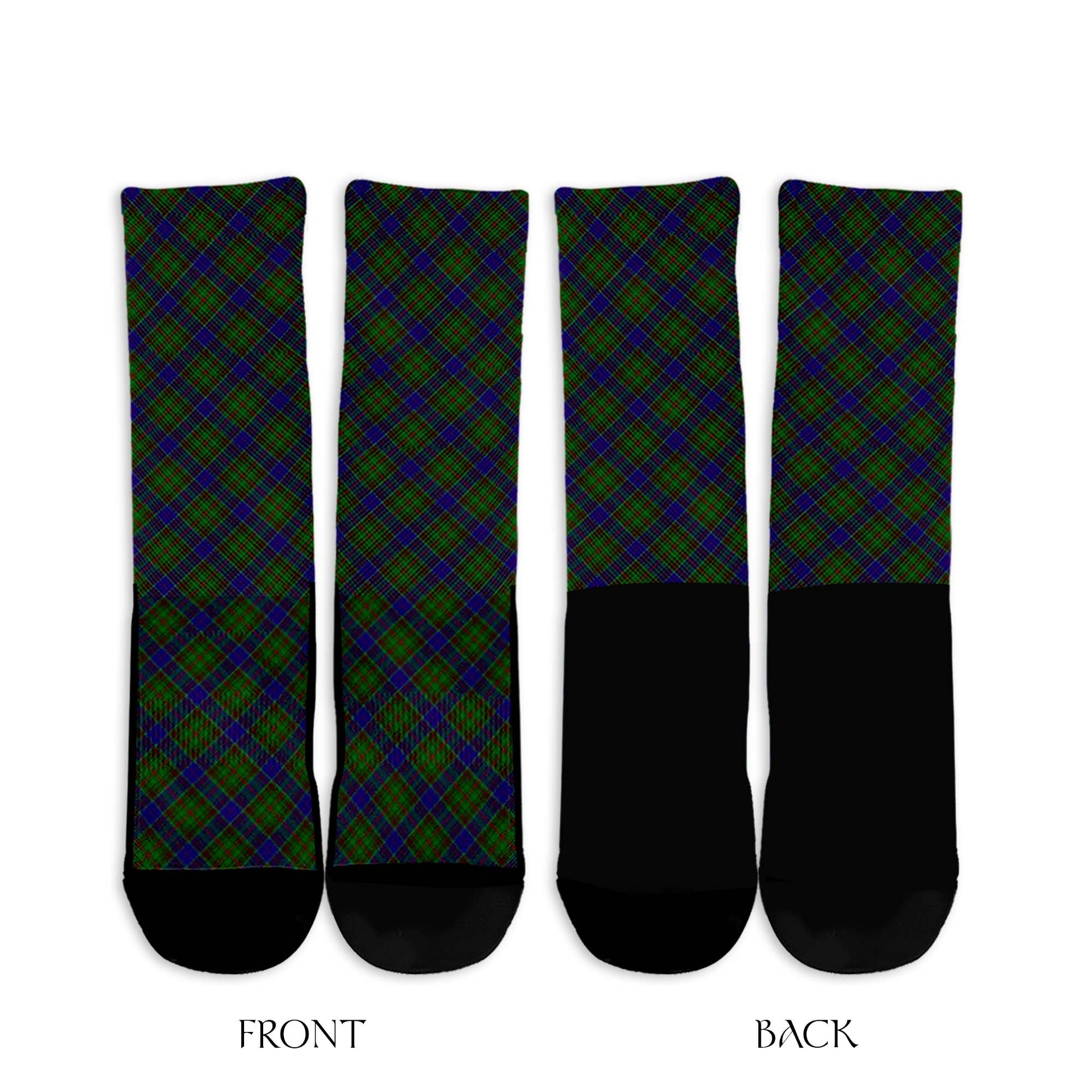 Adam Tartan Crew Socks Cross Tartan Style - Tartanvibesclothing