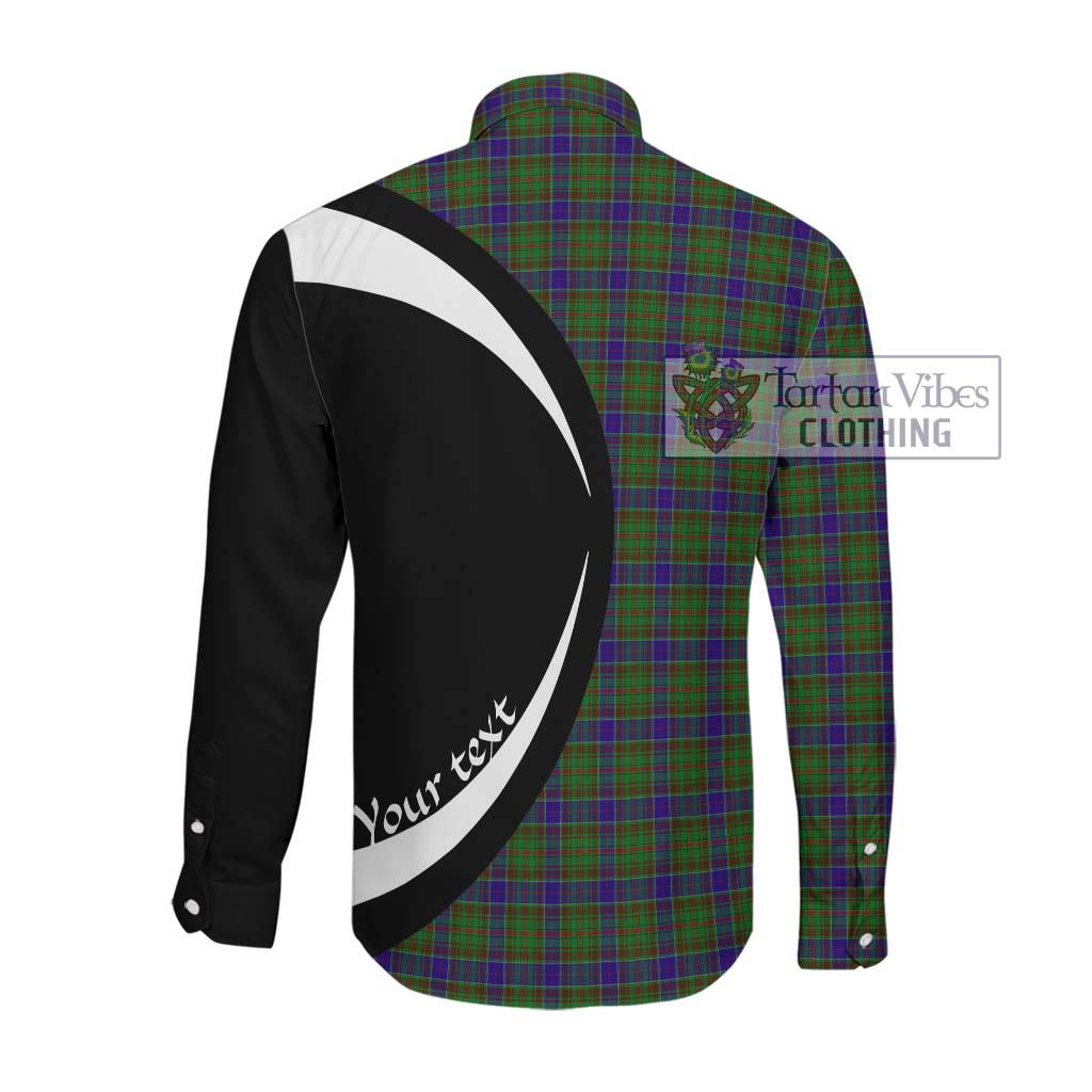 Tartan Vibes Clothing Adam Tartan Long Sleeve Button Up with Family Crest Circle Style