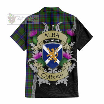 Adam Tartan Family Crest Hawaiian Shirt Lion Rampant Royal Thistle Shield Celtic Inspired - Tartan Vibes Clothing