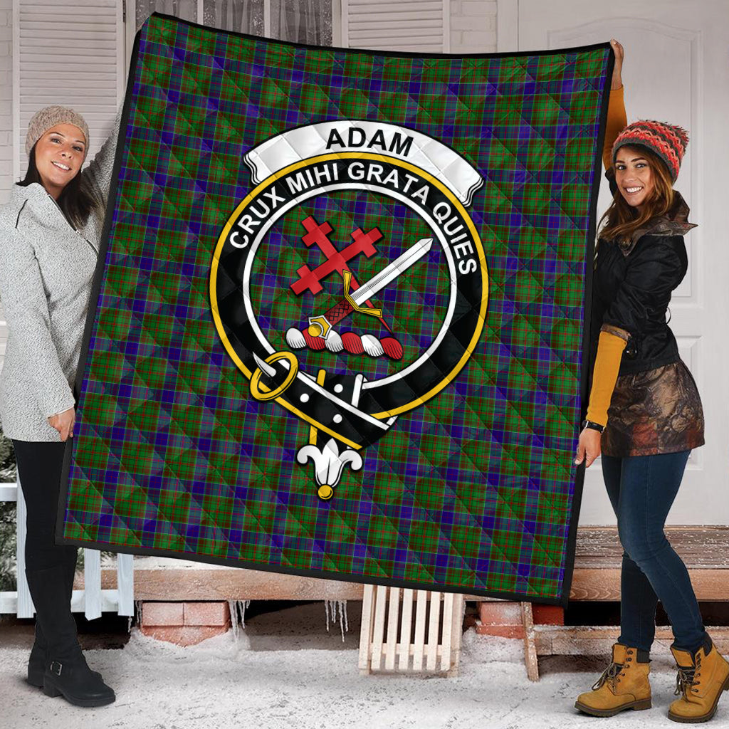 Adam Tartan Quilt with Family Crest - Tartanvibesclothing