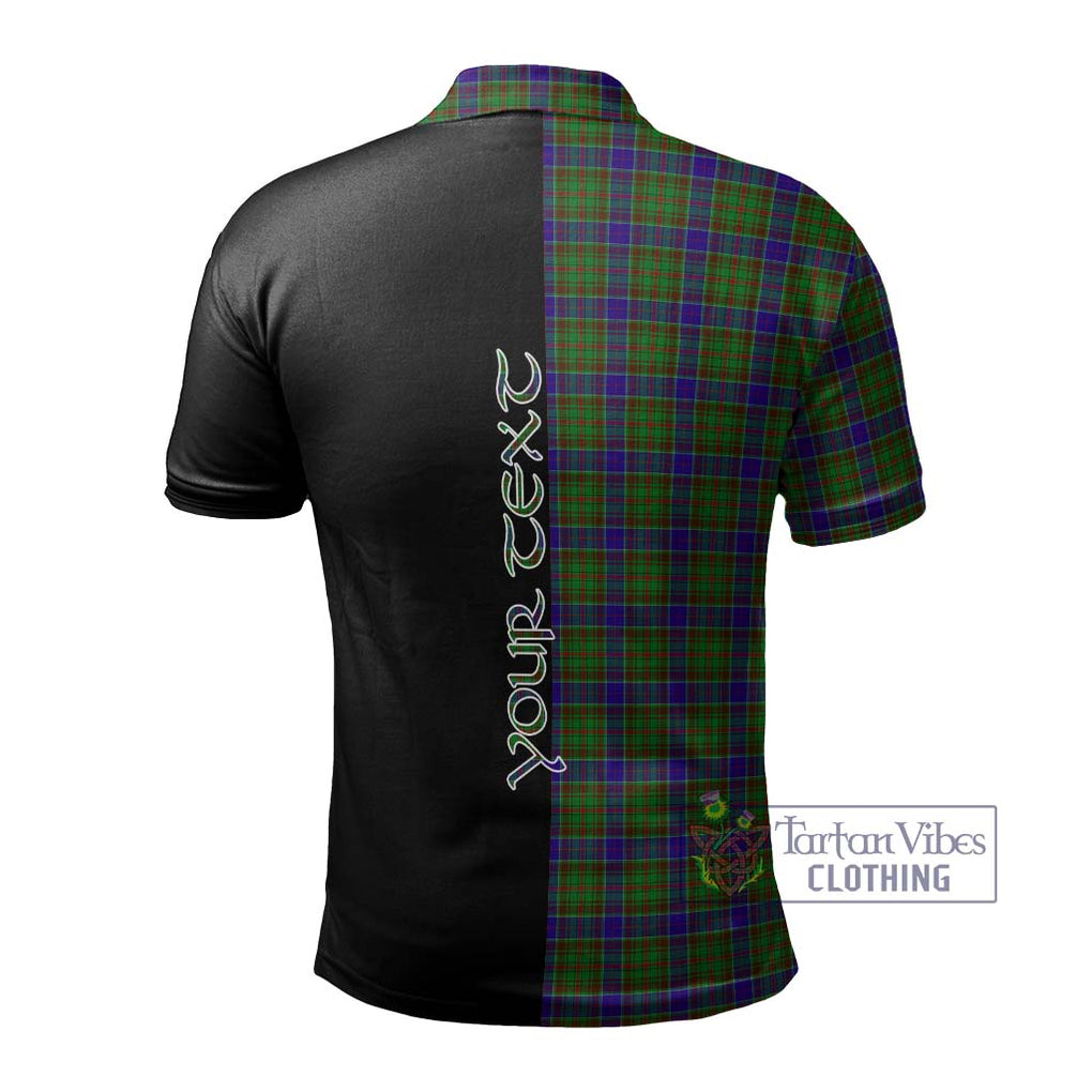 Adam Tartan Polo Shirt with Family Crest and Half Of Me Style - Tartanvibesclothing Shop