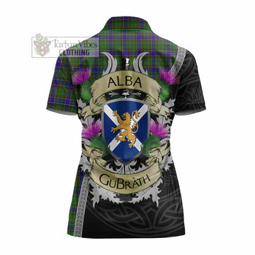 Adam Tartan Family Crest Women's Polo Shirt Lion Rampant Royal Thistle Shield Celtic Inspired - Tartan Vibes Clothing