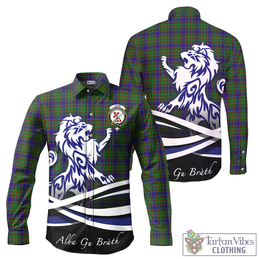 adam-tartan-long-sleeve-button-up-shirt-with-alba-gu-brath-regal-lion-emblem