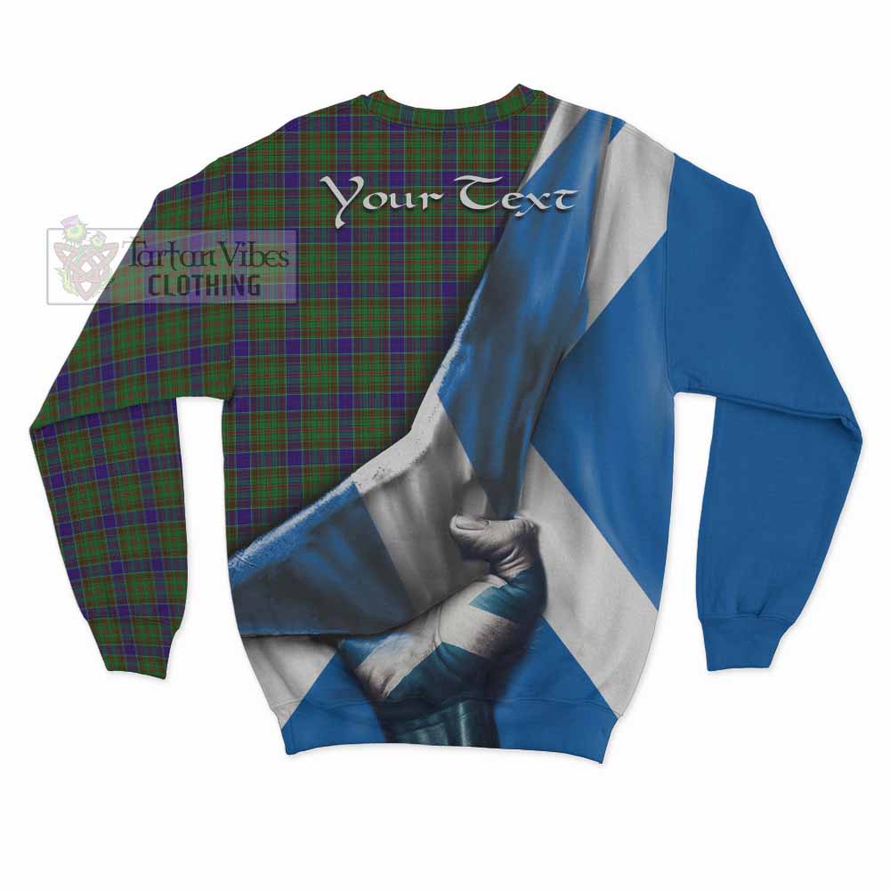 Tartan Vibes Clothing Adam Tartan Sweatshirt with Family Crest Scotland Patriotic Style