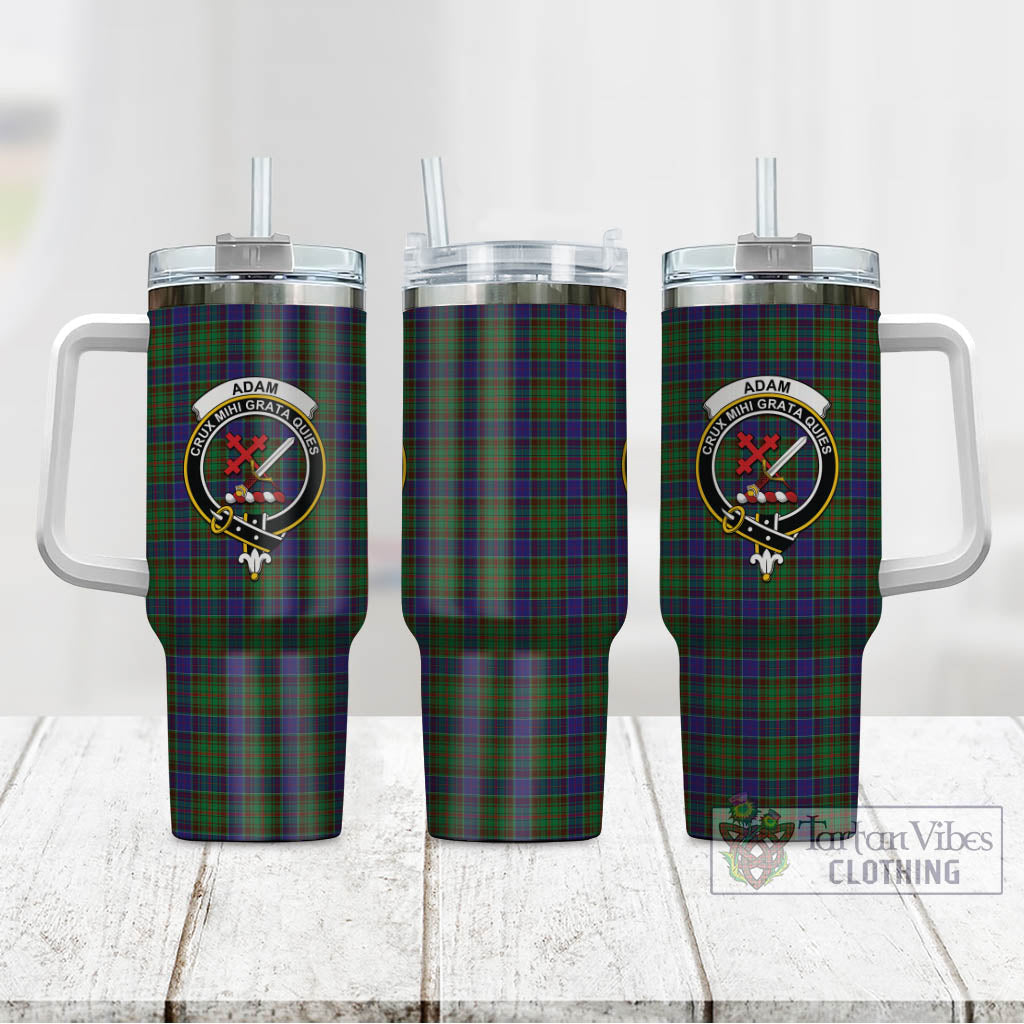 Tartan Vibes Clothing Adam Tartan and Family Crest Tumbler with Handle