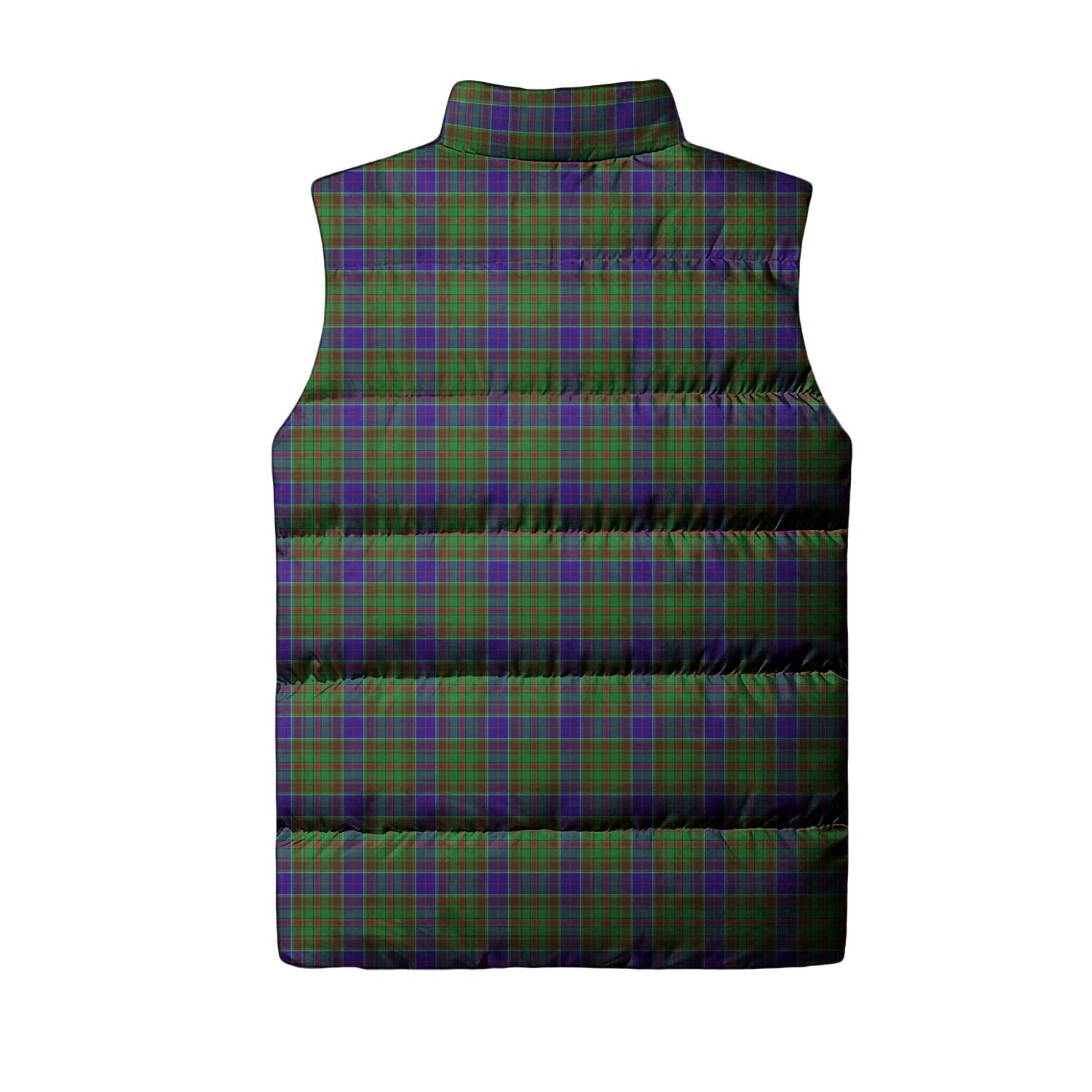 Adam Tartan Sleeveless Puffer Jacket with Family Crest - Tartanvibesclothing