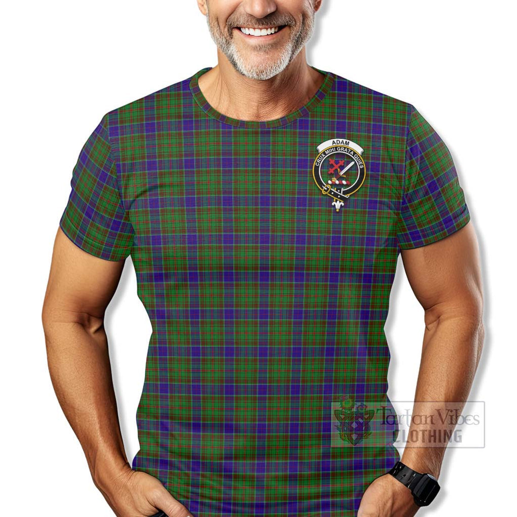 Tartan Vibes Clothing Adam Tartan T-Shirt with Family Crest Celtic Skull Style