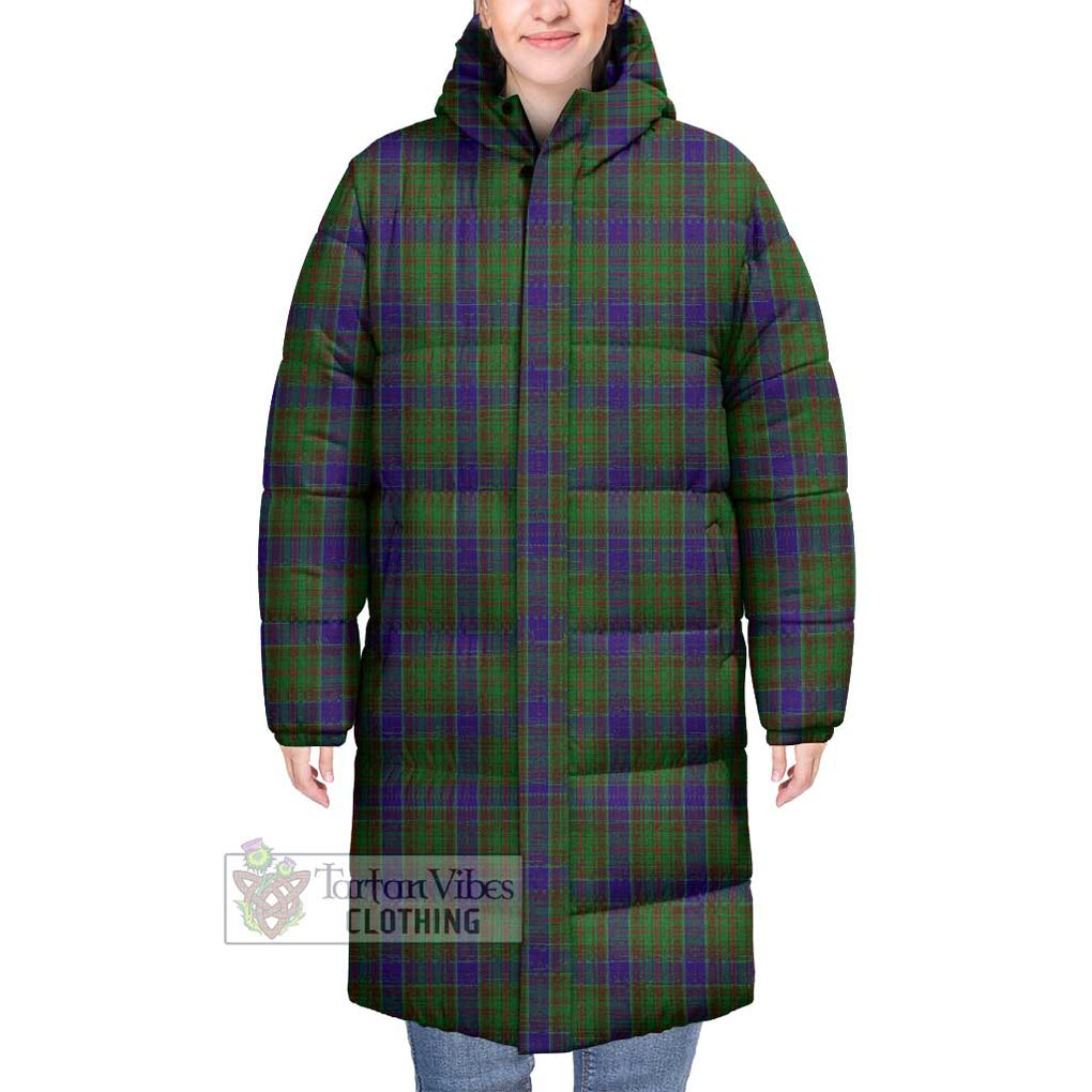 Tartan Vibes Clothing Adam Tartan Long Down Jacket