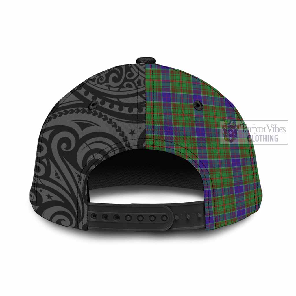 Tartan Vibes Clothing Adam Tartan Classic Cap with New Zealand Silver Fern Half Style