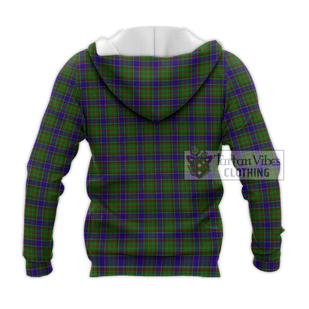 Tartan Vibes Clothing Adam Tartan Knitted Hoodie with Family Crest DNA In Me Style