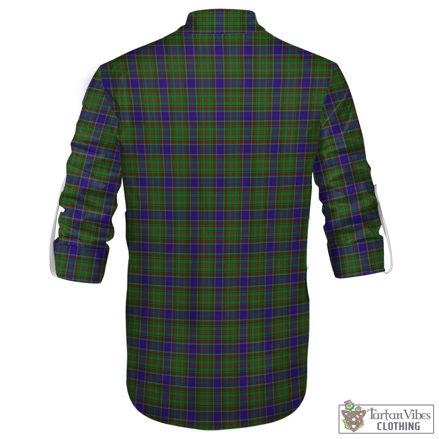 Tartan Vibes Clothing Adam Tartan Men's Scottish Traditional Jacobite Ghillie Kilt Shirt