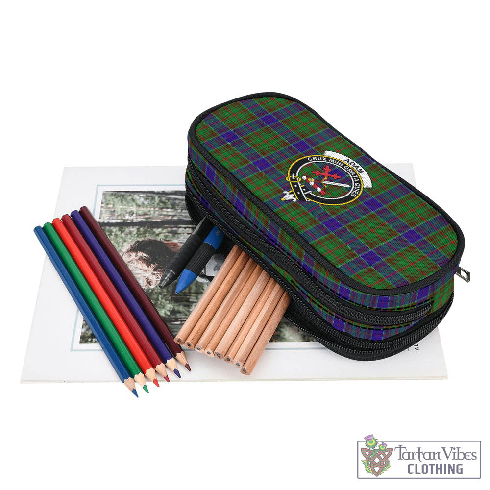 Tartan Vibes Clothing Adam Tartan Pen and Pencil Case with Family Crest