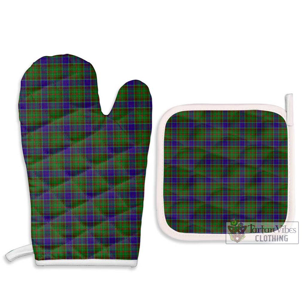 Adam Tartan Combo Oven Mitt & Pot-Holder Combo 1 Oven Mitt & 2 Pot-Holder White - Tartan Vibes Clothing