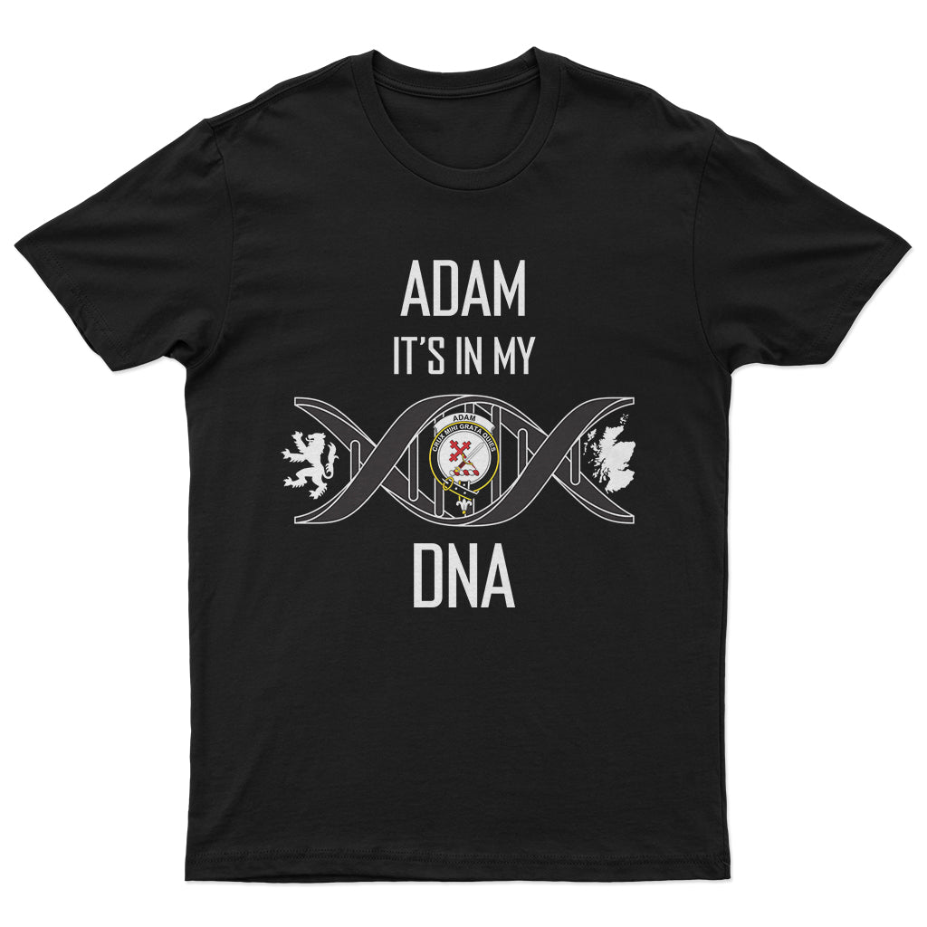 Adam Family Crest DNA In Me Mens T Shirt - Tartanvibesclothing