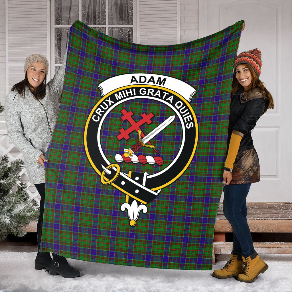 Adam Tartan Blanket with Family Crest - Tartan Vibes Clothing