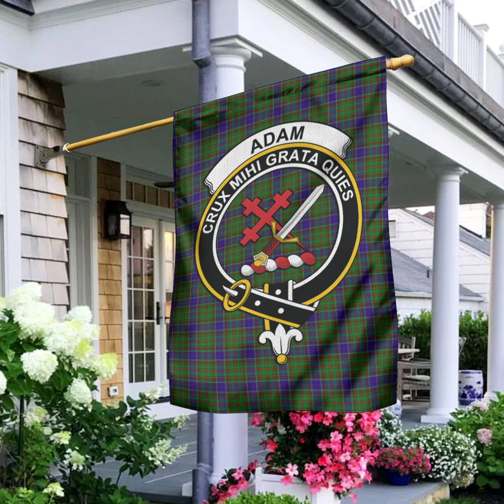 Adam Tartan Flag with Family Crest - Tartan Vibes Clothing