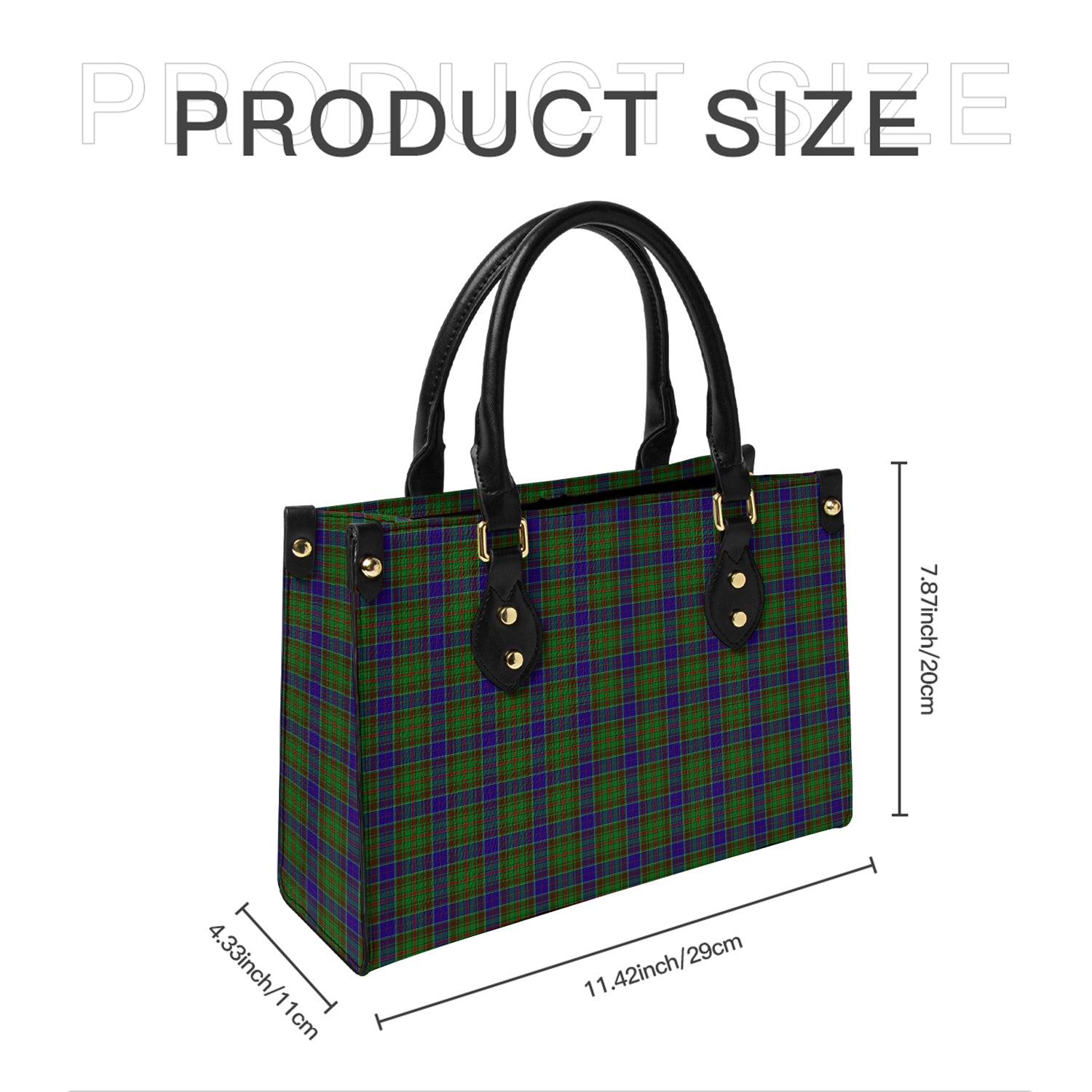 Adam Tartan Leather Bag - Tartanvibesclothing