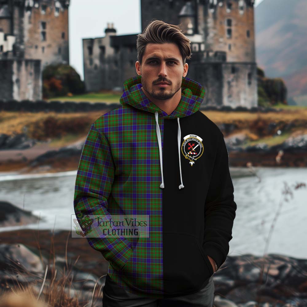 Tartan Vibes Clothing Adam Tartan Cotton Hoodie with Family Crest and Half Of Me Style