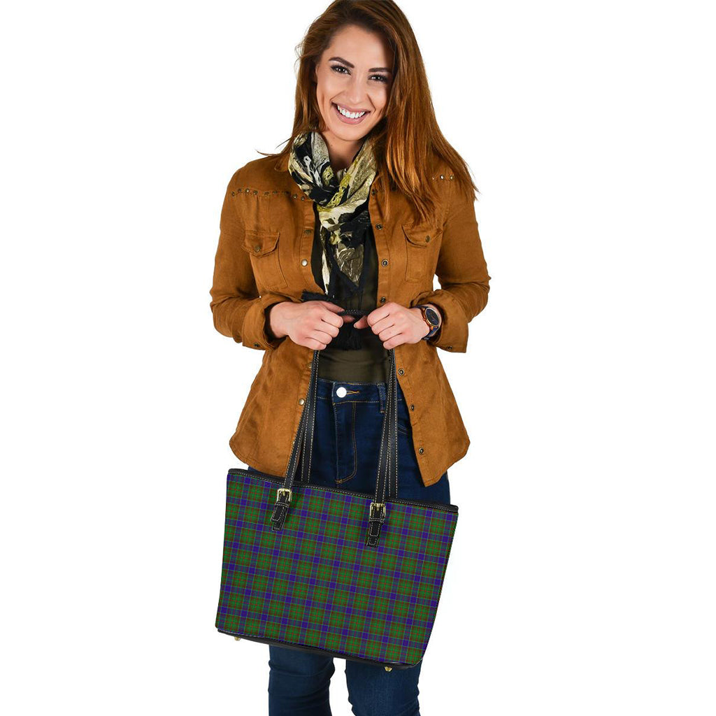 Adam Tartan Leather Tote Bag - Tartanvibesclothing