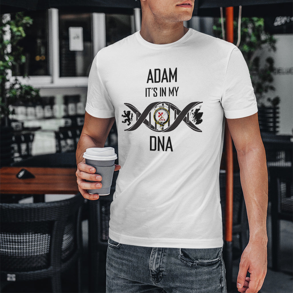 Adam Family Crest DNA In Me Mens T Shirt - Tartanvibesclothing