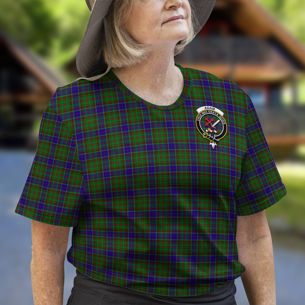 Adam Tartan T-Shirt with Family Crest - Tartan Vibes Clothing