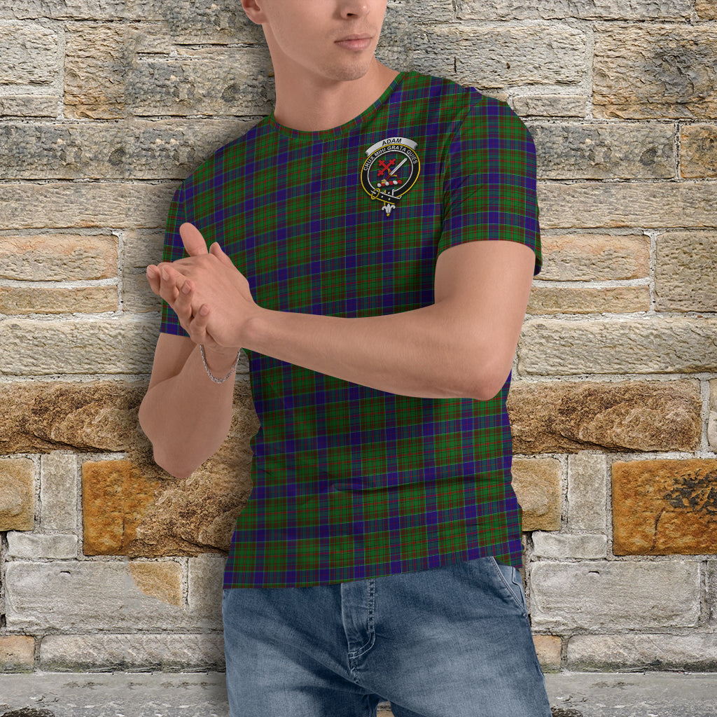 Adam Tartan T-Shirt with Family Crest - Tartan Vibes Clothing