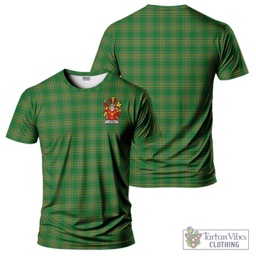 Adams Irish Clan Tartan T-Shirt with Family Seal