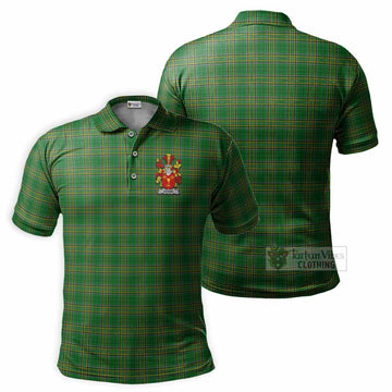 Adams Irish Clan Tartan Men's Polo Shirt with Coat of Arms