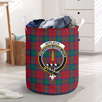 Affleck Tartan Laundry Basket with Family Crest