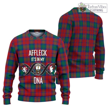 Affleck Tartan Ugly Sweater with Family Crest DNA In Me Style