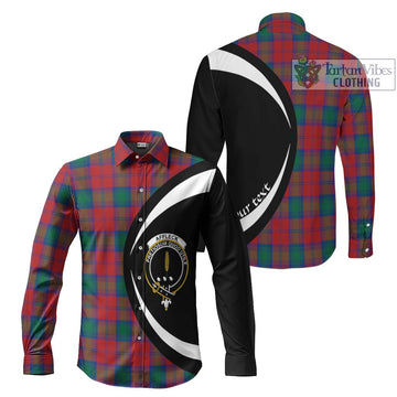 Affleck Tartan Long Sleeve Button Up with Family Crest Circle Style