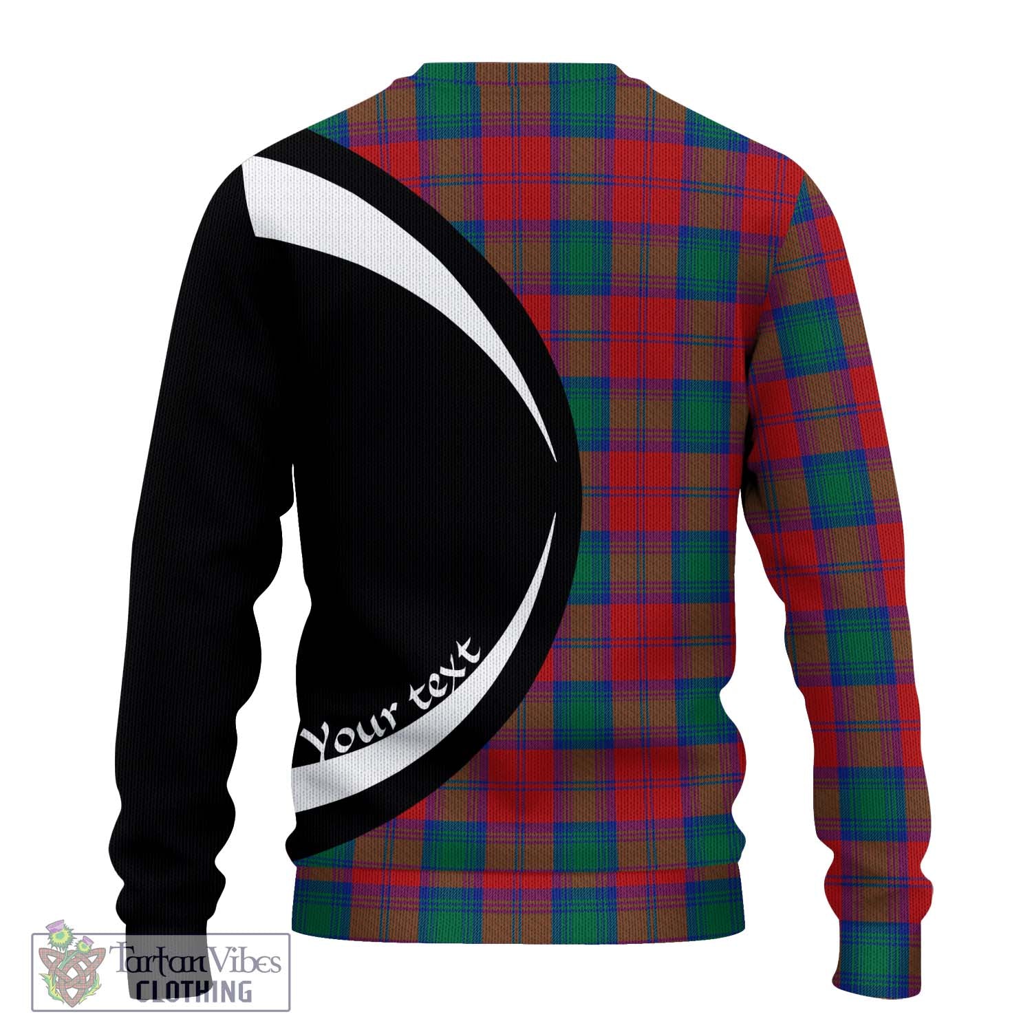 Affleck Tartan Ugly Sweater with Family Crest Circle Style - Tartan Vibes Clothing