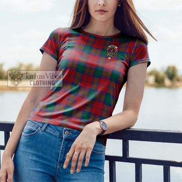 Affleck Tartan Cotton T-Shirt with Family Crest