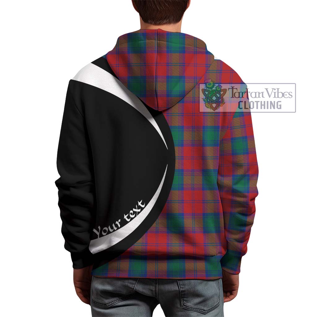 Tartan Vibes Clothing Affleck Tartan Hoodie with Family Crest Circle Style