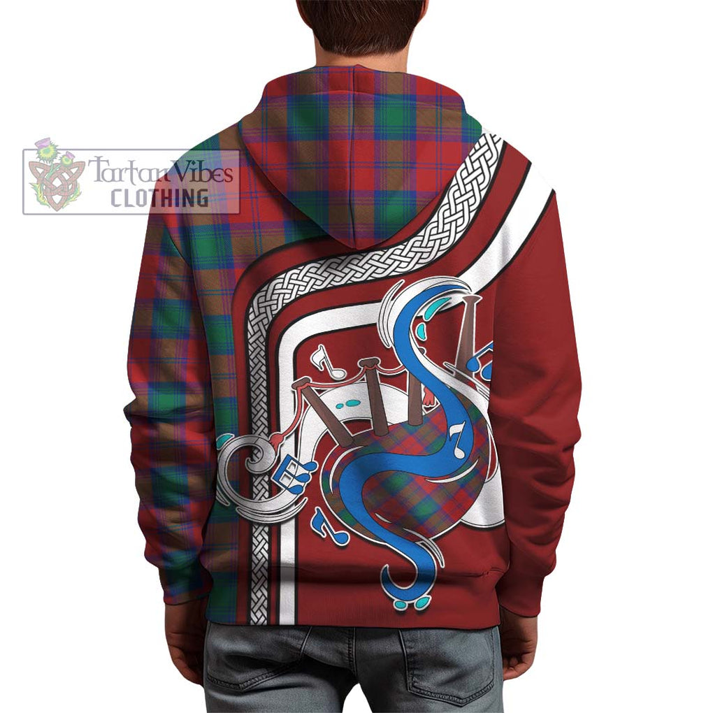 Affleck Tartan Hoodie with Epic Bagpipe Style - Tartanvibesclothing Shop