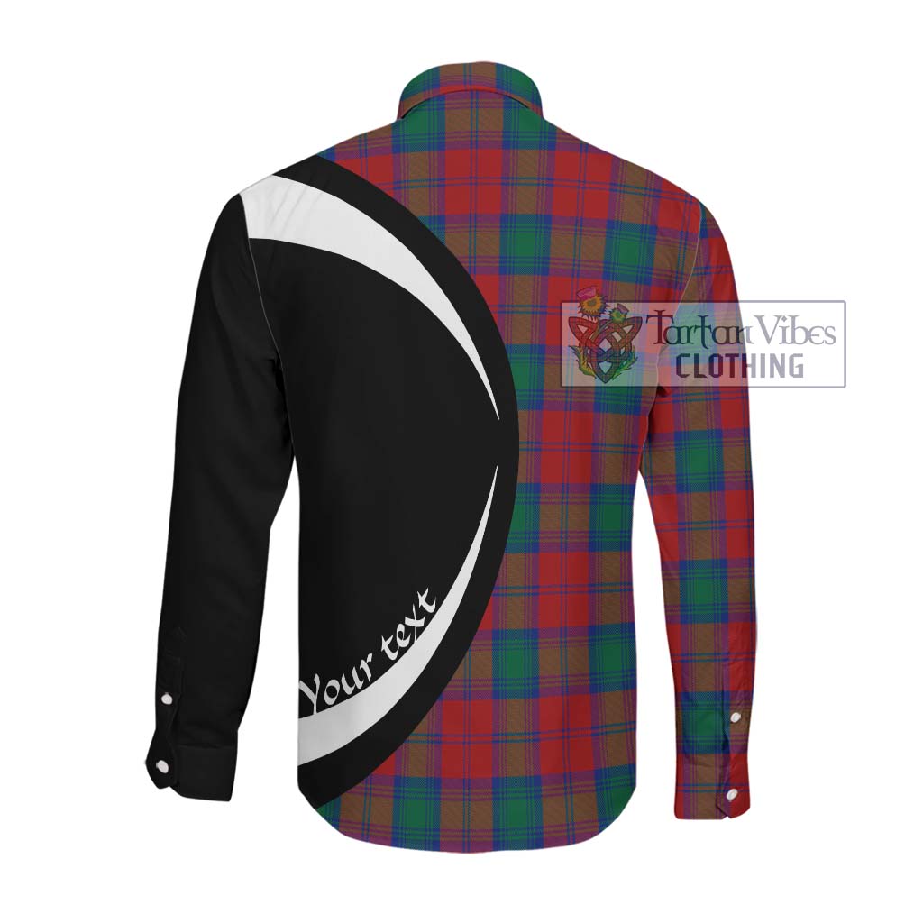 Tartan Vibes Clothing Affleck Tartan Long Sleeve Button Up with Family Crest Circle Style